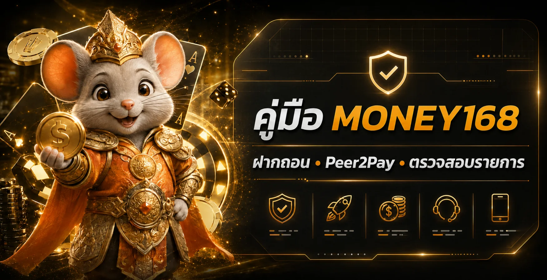 MONEY168 คู่มือฝากถอน Peer2Pay สำหรับมือใหม่